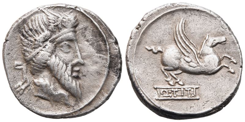 Q. Titius, Denarius, 90 Bc; Ar (3,92 G; 17,4 MM; 10 H)