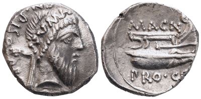 Cnaeus Pompeius Magnus, Denario (AR), 49 a.C.