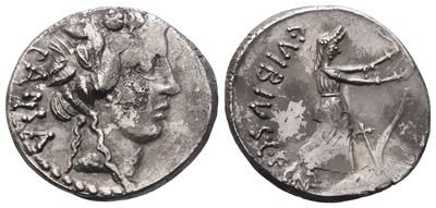 C. Vibius Pansa Caetronianus, Denarius, 48 Bc; Ar (3,91 G; 17,6 MM; 5 H)