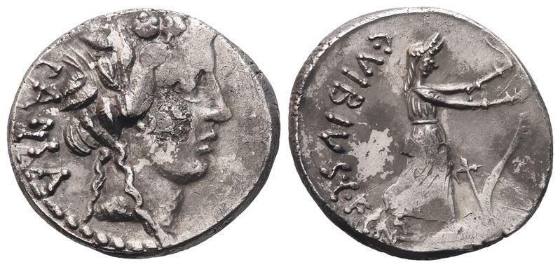 C. Vibius Pansa Caetronianus, Denarius, 48 Bc; Ar (3,91 G; 17,6 MM; 5 H)