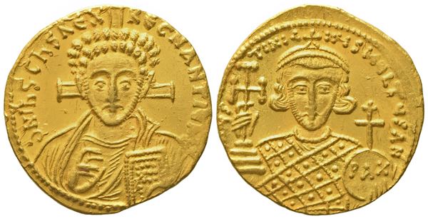 Justinian II, Second Reign (705-711), Solidus; AV (4,48 g; 19,9 mm)