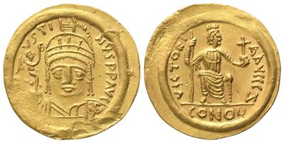 Justin II (565–578), Solidus, Ravenna