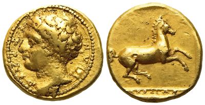 Sicily, Syracuse, Time Of Dionysios i (406-367 Bc), 50 Litrae; Av (2,92 G; 12 MM)