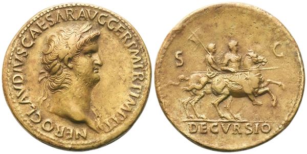 Nero (54-68), Sestertius, Rome, c. 64; Æ (24,63 g; 33,6 mm; 6 h)