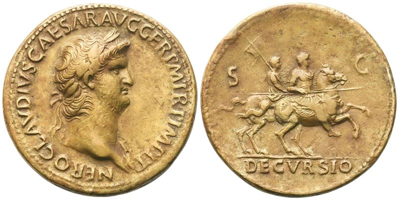 Nero, Sestertius (Roma), Æ, c. 64 d.C.