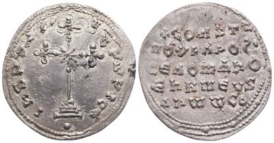 Costantino VII Porfirogenito (913-959), con Romano I, Miliaresion, Costantinopoli, AR