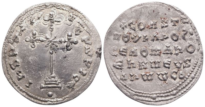 Costantino VII Porfirogenito (913-959), con Romano I, Miliaresion, Costantinopoli, AR
