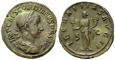 Gordian III (238-244), Sestertius, Rome, Ad 240; Æ (g 18,12; MM 31)