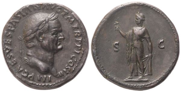 Vespasian (69-79), Sestertius, Rome, 76; Æ (24,40 g; 33 mm; 5 h)