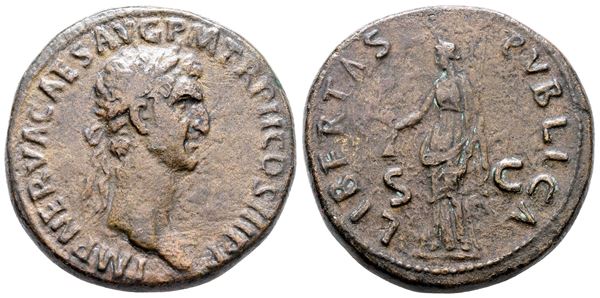 Nerva (96-98). Æ Sestertius (33 mm, 26.64 g).