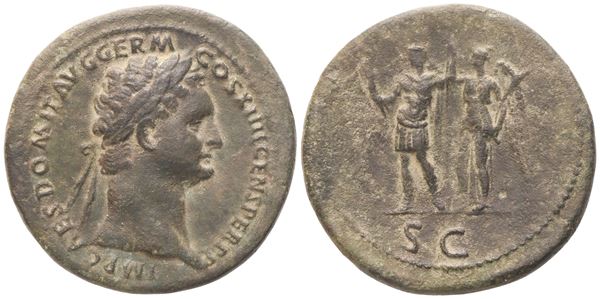 Domitian (81-96), Sestertius, Rome, 85; Æ (25,86 g; 36 mm; 6 h)