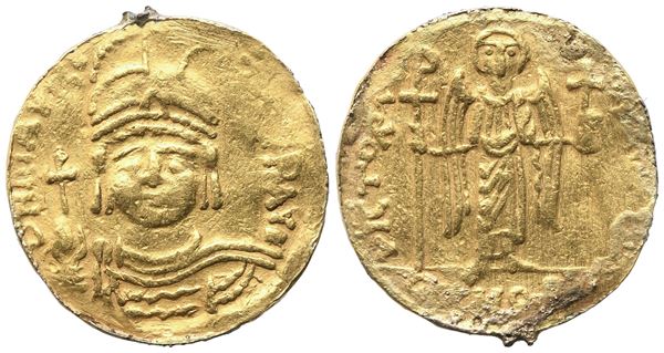Maurice Tiberius (582-602), Solidus, Constantinopolis, 583-601; AV (4,30 g; 19,5 mm; 6 h)