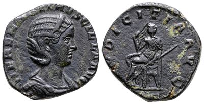Herennia Etruscilla (augusta, 249-251). Æ Sestertius (27 MM, 14.83 G).