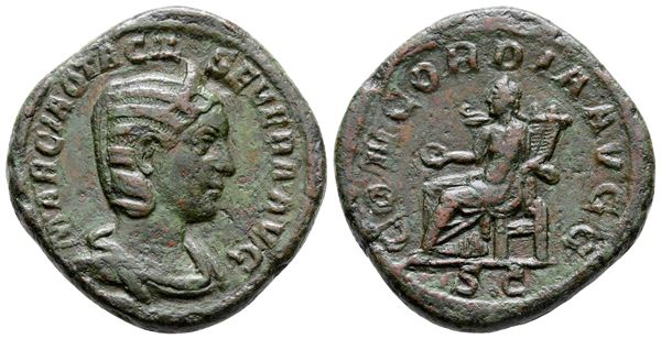 Otacilia Severa (Augusta, 244-249). Æ Sestertius (30 mm, 24.35 g).