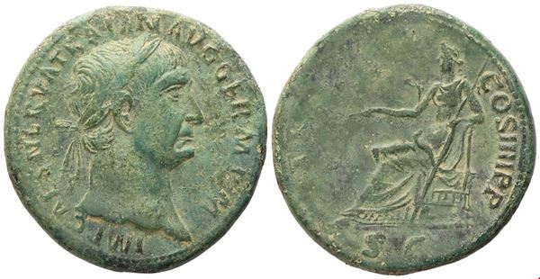 Trajan (98-116), Sestertius, Rome, 101-102; Æ (26,52 g; 34 mm; 6 h)