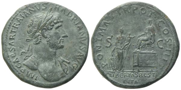 Hadrian (117-138), Sestertius, Rome, 119-120; Æ (27,50 g; 33,7 mm; 6 h)