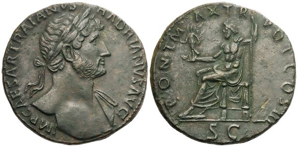Hadrian (117-138), Sestertius, Rome, 119; Æ (24 g; 32,4 mm; 6 h)