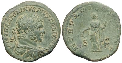 Antonino Caracalla (198-217), Sesterzio, Roma, 213 d.C. Æ
