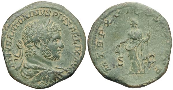 Caracalla (198-217), Sestertius, Rome, 213; Æ (22,75 g; 30,7 mm; 12 h)