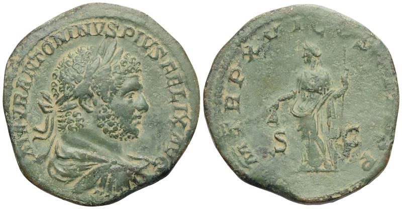 Antonino Caracalla (198-217), Sesterzio, Roma, 213 d.C. Æ