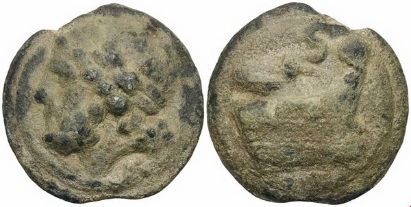 Anonymous, Semis, Rome, c. 225-217; Æ (120 g; 50 mm; 12 h)