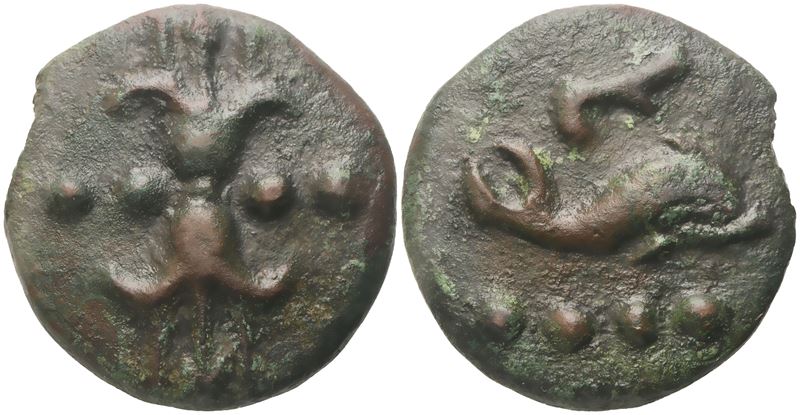 Anonymous, Triens, c. 240; Æ (72,08 g; 43,7 mm; 9 h)