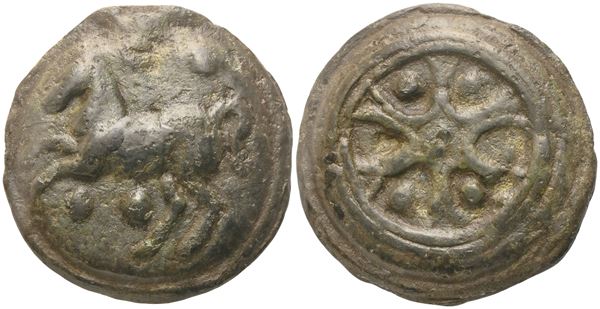 Anonymous, Triens, Rome, c. 230 BC; Æ (83,43 g; 44 mm)