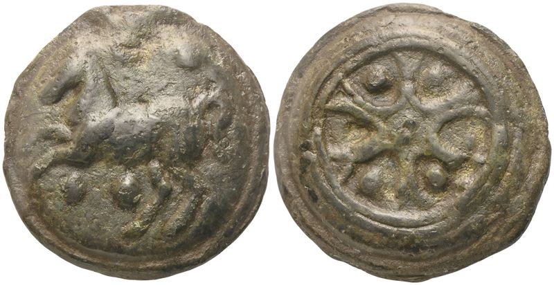 Anonymous, Triens, Rome, c. 230 BC; Æ (83,43 g; 44 mm)
