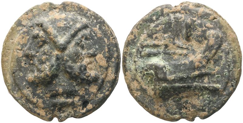 Anonymous, As, Rome, c. 225-217 BC; Æ (248,46 g; 64,5 mm; 12 h)