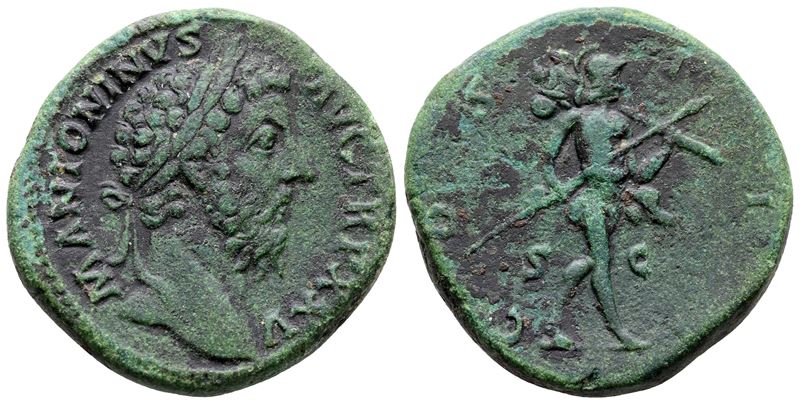 Marcus Aurelius (161-180). Æ Sestertius (30 MM, 19.49 G).