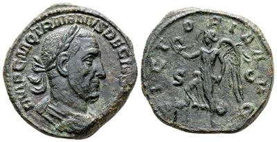 Trajan Decius (249-251). Æ Sestertius (30 MM, 18.59 G).