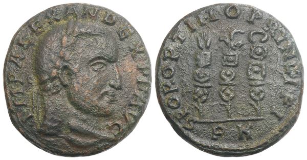 Domitius Alexander (Usurper, 308-310), Follis, Carthago, c. 310; Æ (5,97 g; 20,7 mm; 12 h)