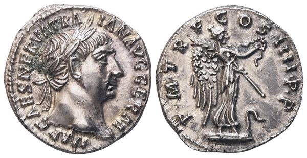 Trajan (98-117), Denarius, Rome, 101-102; AR (3,14 g; 17,8 mm; 6 h)