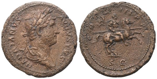 Hadrian (117-138), Dupondius, Rome, 129-130; Æ (14 g; 27,8 mm; 6 h)