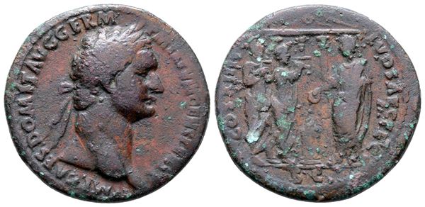 Domitian (81-96). Æ As (28 mm, 10.58 g).