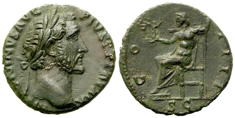Antoninus Pius (138-161), As, Rome, Ad 155-156; Æ (g 8,91; MM 25)