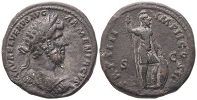 Lucius Verus (161–169), Sestertius, bronzo, Roma, 163–164
