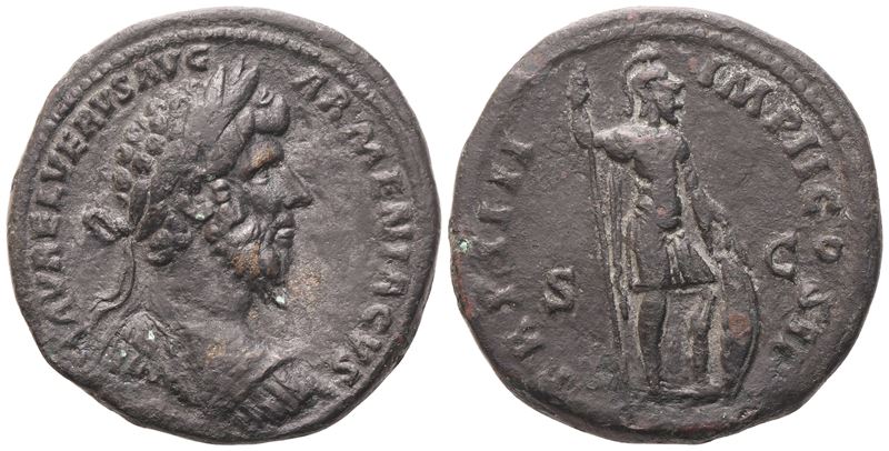Lucius Verus (161–169), Sestertius, bronzo, Roma, 163–164