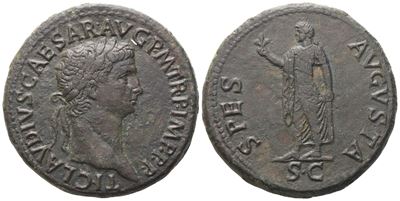 Claudius (41–54), Sestertius di Roma, Æ (27,30 g; 35,4 mm)
