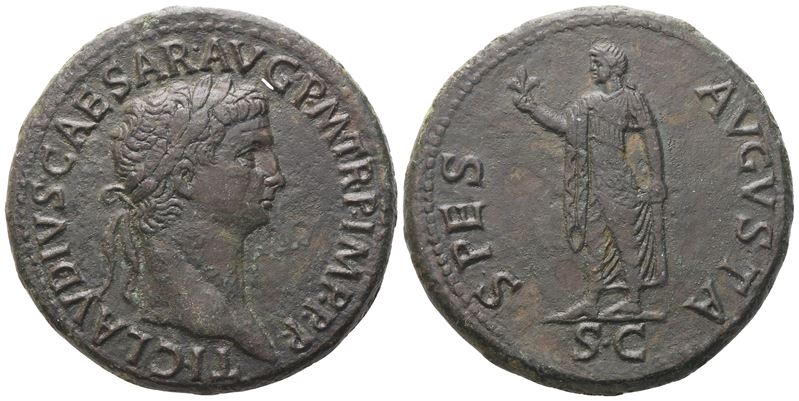 Claudius (41–54), Sestertius di Roma, Æ (27,30 g; 35,4 mm)