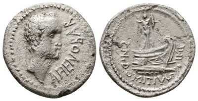 Cn. Domitius L.f. Ahenobarbus, Uncertain Mint in The Region Of The Adriatic Or Ionian Sea, 41-40 ...