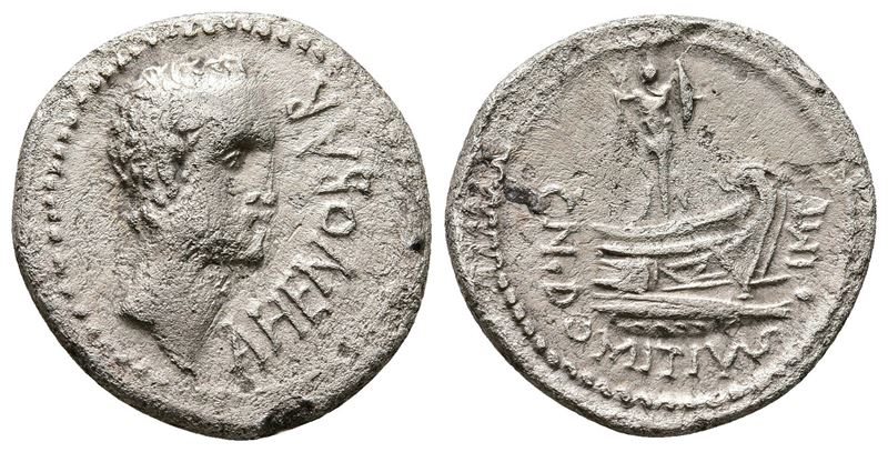 Cn. Domitius L.f. Ahenobarbus, Uncertain Mint in The Region Of The Adriatic Or Ionian Sea, 41-40 ...