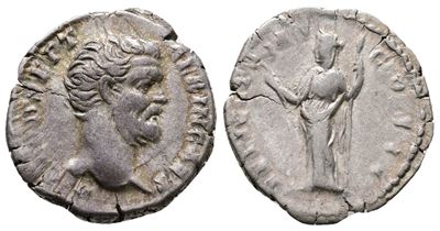 Clodius Albinus (caesar, 193-195). Ar Denarius (19mm, 3.06g).