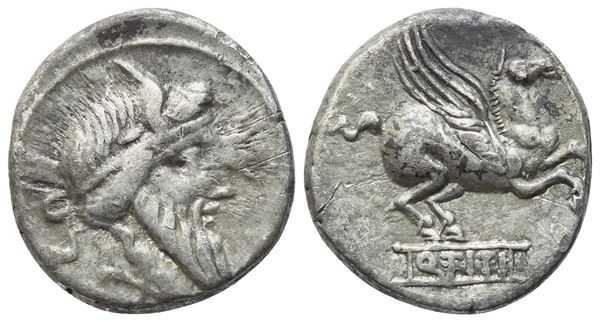 Q. Titius, Denarius, Rome, 90 BC; AR (3,90 g; 17 mm; 12 h)