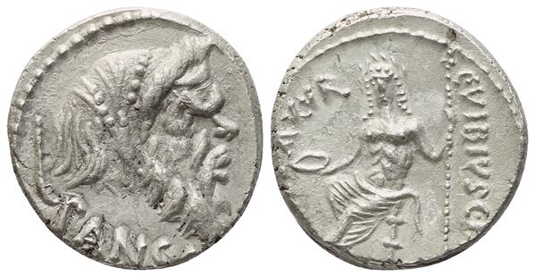C. Vibius Pansa Caetronianus, Denarius, Rome, 48 BC; AR (4,06 g; 16,4 mm; 7 h)