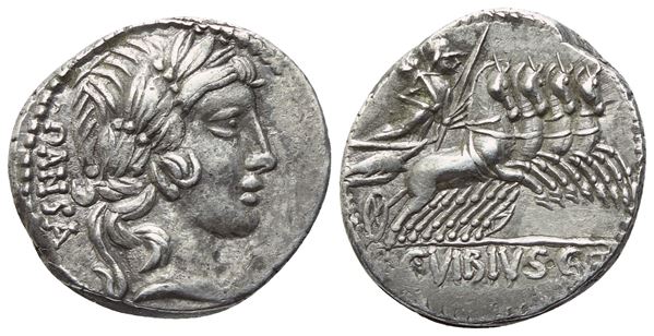 C. Vibius Pansa, Denarius, Rome, c. 90 BC; AR (3,80 g; 18 mm; 3 h)