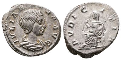 Julia Maesa (augusta, 218-224/5). Ar Denarius (19mm, 3.38g).
