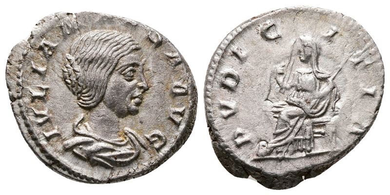 Julia Maesa (augusta, 218-224/5). Ar Denarius (19mm, 3.38g).
