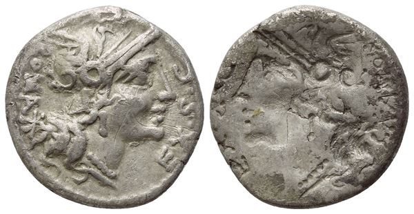 M. Sergius Silus, Denarius, Rome, 116-115 BC; AR (3,82 g; 17,5 mm)