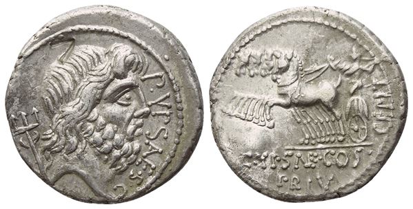 P. Plautius Hypsaeus, Denarius, Rome, 60 BC; AR 3,90 g; 18 mm; 6 h)